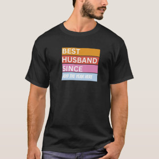 Personalised Custom Husband Wedding anniversary T-Shirt