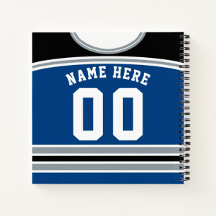 Personalised Custom Ice Hockey Jersey Notebook
