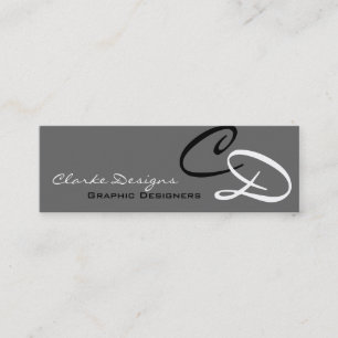 Personalised Custom Initials Business Card