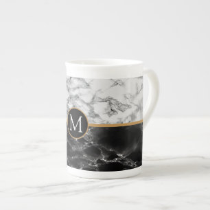 Personalised Custom Letter Bone China Mug