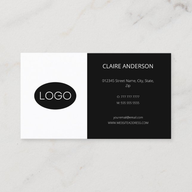 Personalised, Custom Logo Business Card (Front)