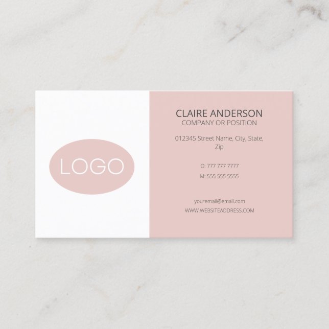 Personalised, Custom Logo Business Card (Front)