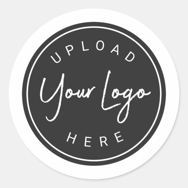 Personalised Custom Logo Business Classic Round Sticker (Front)