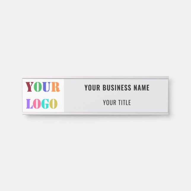 Personalised Custom Logo Business Name Door Sign (Front)