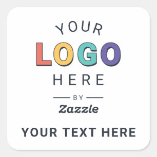 Personalised Custom Logo Business Square Sticker
