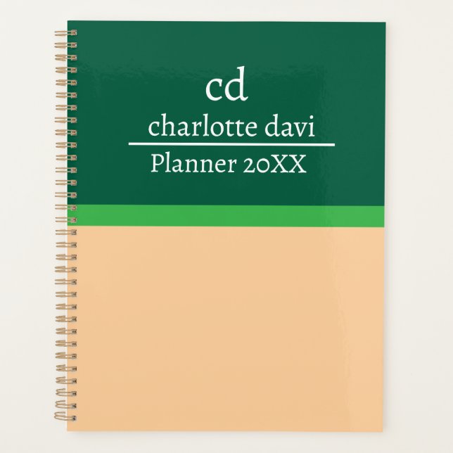 Personalised Custom Logo Name Business Home Planner (Front)