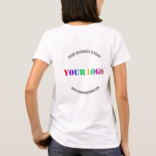Personalised Custom Logo Name Website Promotional T-Shirt