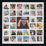 Personalised Custom Made Collage Faux Canvas Print<br><div class="desc">33 Photo Template Personalised Custom Made Collage faux canvas wall art from Ricaso - perfect keepsake - change the background colour by clicking on "customise further"</div>