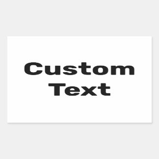 Personalised / Custom Made / Customised Names Rectangular Sticker
