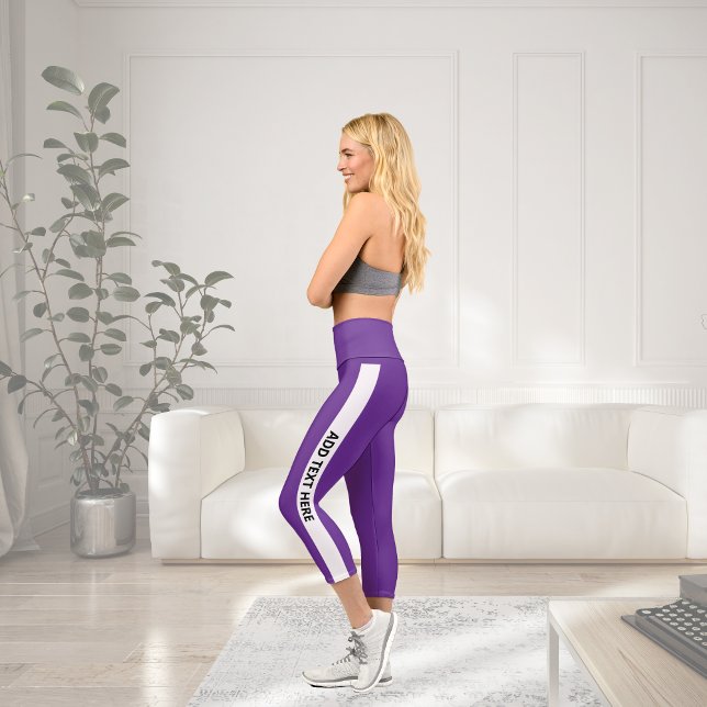 Personalised Custom Made Leggings– Create Your Own Capri Leggings (Personalized Custom Made Leggings– Create Your Own Capri Leggings)