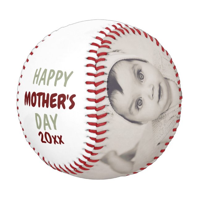 Personalised Custom Made Mothers Day Baseball (Angled)