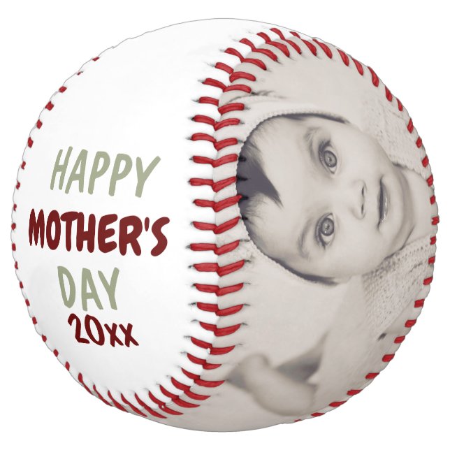 Personalised Custom Made Mothers Day Softball (Angled)
