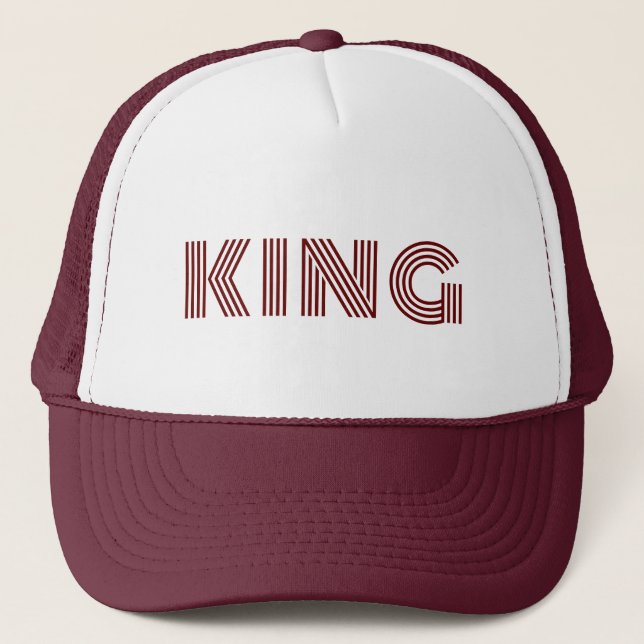 Personalised Custom Maroon Colour Trucker Hats Cap (Front)