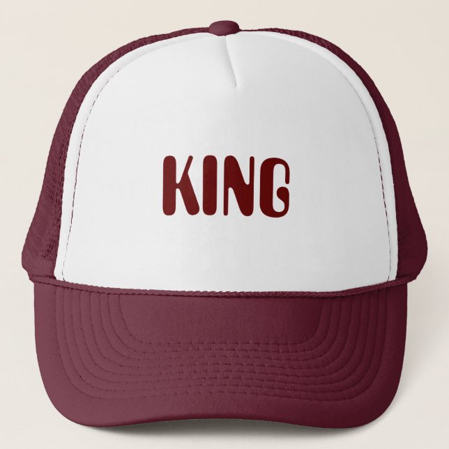 Personalised Custom Maroon Colour Trucker Hats Cap (Front)
