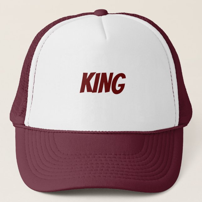 Personalised Custom Maroon Colour Trucker Hats Cap (Front)