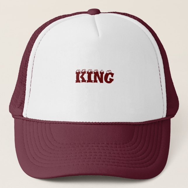 Personalised Custom Maroon Colour Trucker Hats Cap (Front)