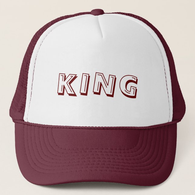 Personalised Custom Maroon Colour Trucker Hats Cap (Front)