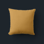 Personalised Custom Minimal Monogram brown Pillow. Cushion<br><div class="desc">Personalised Custom Name Minimal monogram Stylish Brown Colour throw pillow cover and Cases.</div>