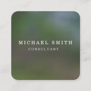 Personalised Custom Minimalist Modern QR Code Logo Square Business Card