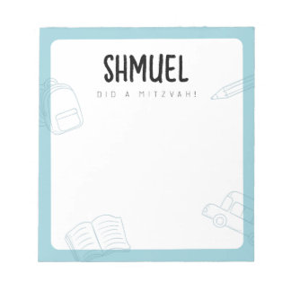 Personalised Custom Mitzvah Notes