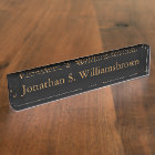 Personalised Custom Monogram Desk Name Plate