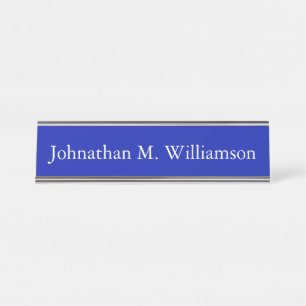 Personalised Custom Monogram Desk Name Plate