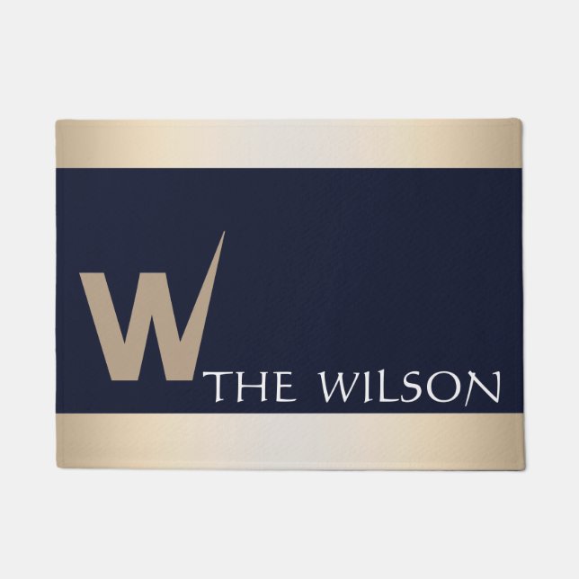 Personalised Custom Monogram Doormat (Front)