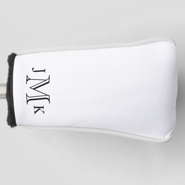 Personalised Custom Monogram  Golf Head Cover (Front)