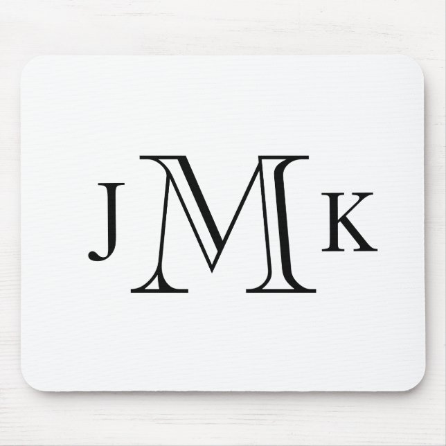 Personalised Custom Monogram  Mouse Pad (Front)