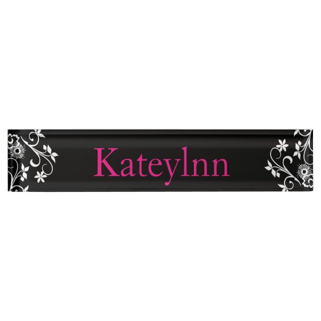 Personalised Custom Monogram Name Plate (Front)