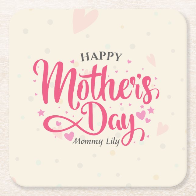Personalised Custom Mother's Day | Coaster (Front)