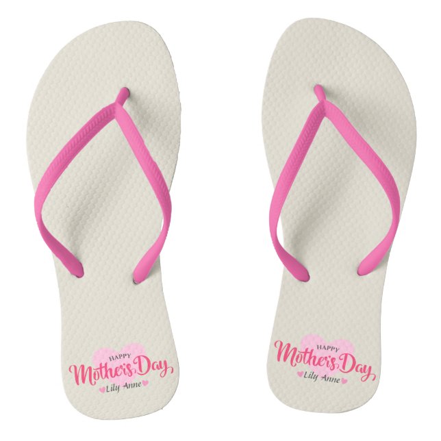Personalised Custom Mother's Day | Flip Flops (Footbed)