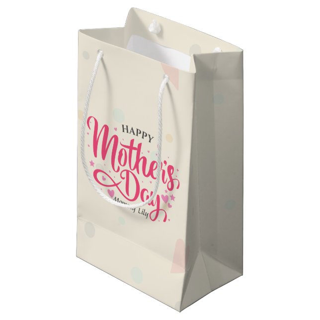 Personalised Custom Mother's Day | Gift Bag (Front Angled)