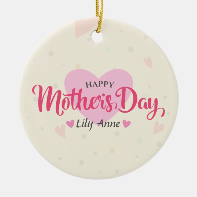 Personalised Custom Mother's Day | Ornament (Front)