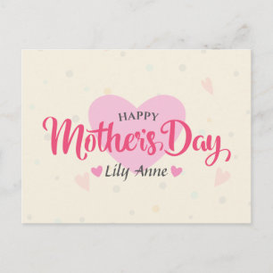 Personalised Custom Mother's Day Postcard