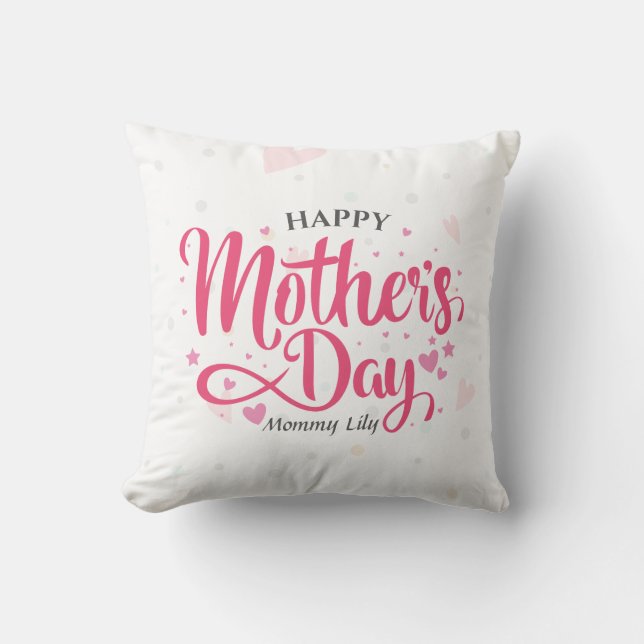 Personalised Custom Mother's Day | Throw Pillow (Front)