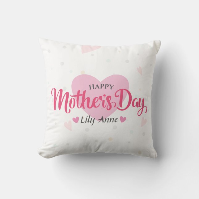 Personalised Custom Mother's Day | Throw Pillow (Front)