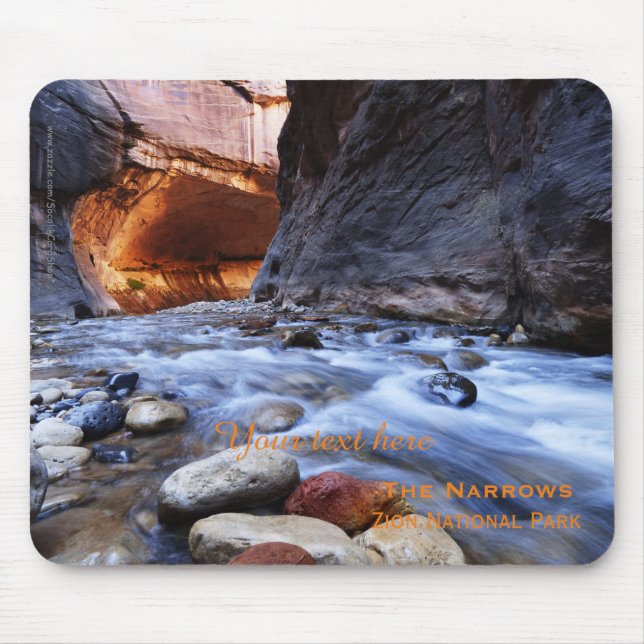 Personalised, Custom Mouse Pad, Zion Narrows Mouse Pad (Front)