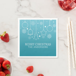 Personalised Custom Name Christmas Napkin