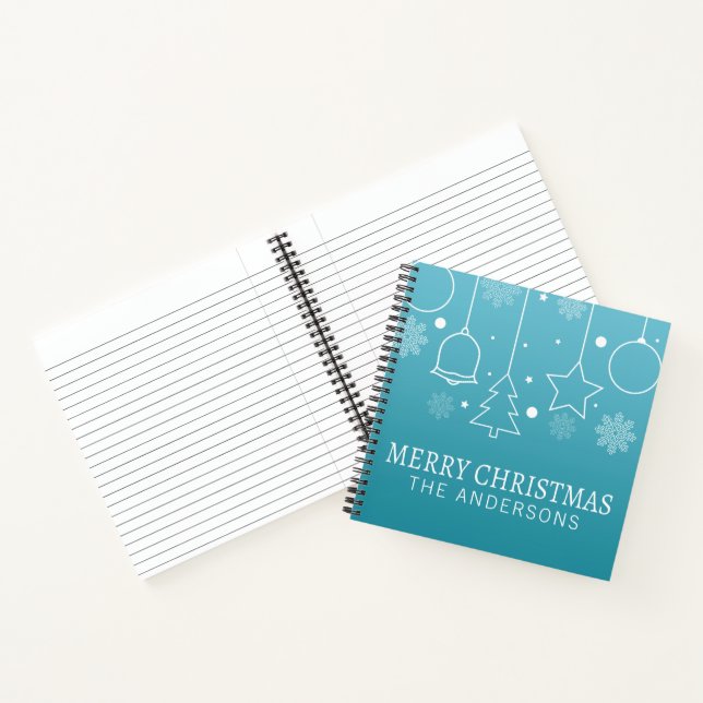 Personalised Custom Name Christmas | Notebook (Inside)