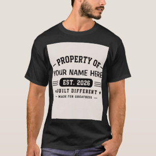 Personalised Custom Name Design – Minimal Modern T T-Shirt