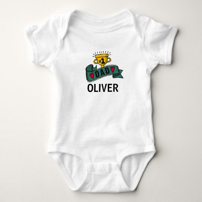 Personalised Custom Name Father's Day | Bodysuit (Front)