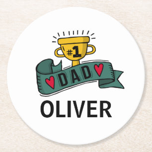 Personalised Custom Name Father's Day Coaster