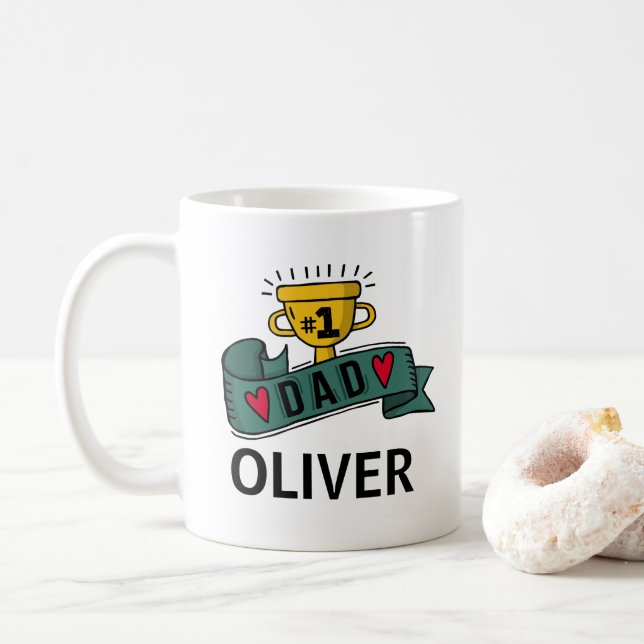 Personalised Custom Name Father's Day | Coffee Mug (With Donut)