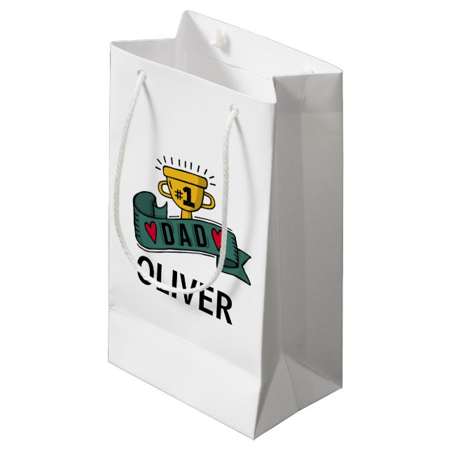 Personalised Custom Name Father's Day | Gift Bag (Front Angled)
