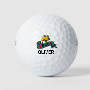 Personalised Custom Name Father's Day Golf Balls
