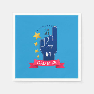Personalised Custom Name Father's Day   Napkin