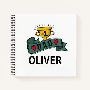 Personalised Custom Name Father's Day Notebook