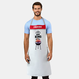 Personalised Custom Name Funny King of The Grill  Apron