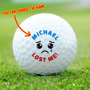Personalised Custom Name Funny Lost Golf Balls